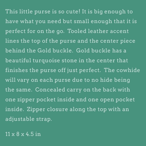 Haddock buckle purse cowhide - Picture 2 of 3